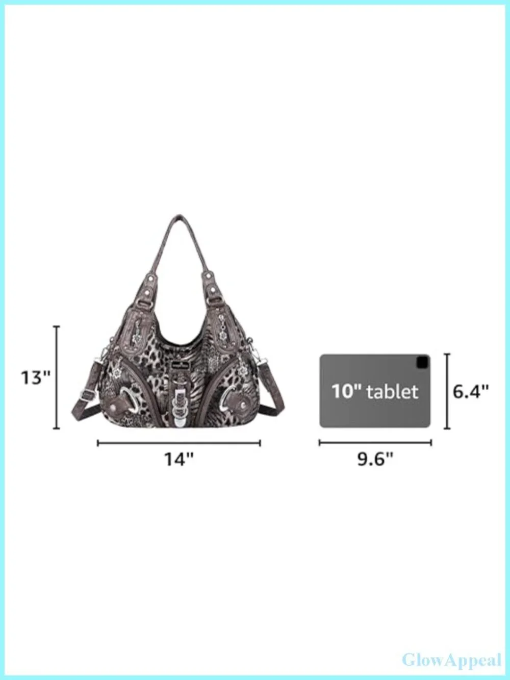 Washed PU Leather Hobo Bag Convertible Shoulder Bag Large Vegan Handbag